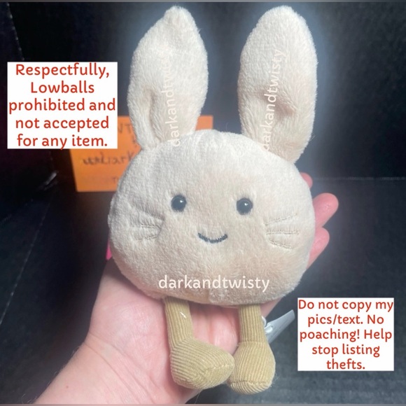 Jellycat Other - ORIGINAL OWNER BNWT JELLYCAT AMUSEABEAN BUNNY AUTH RECEIPT NEVER SECONDHAND!